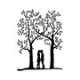 Wallity Love Garden - 270 Accesorio de Pared de Metal Negro